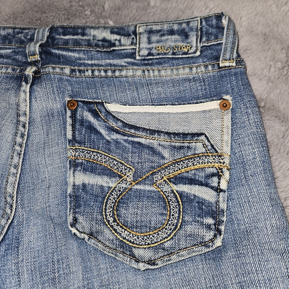 Big Star Women's Denim Shorts Cut Off Jeans in Classic Blue Size 29 - Picture 11 of 13